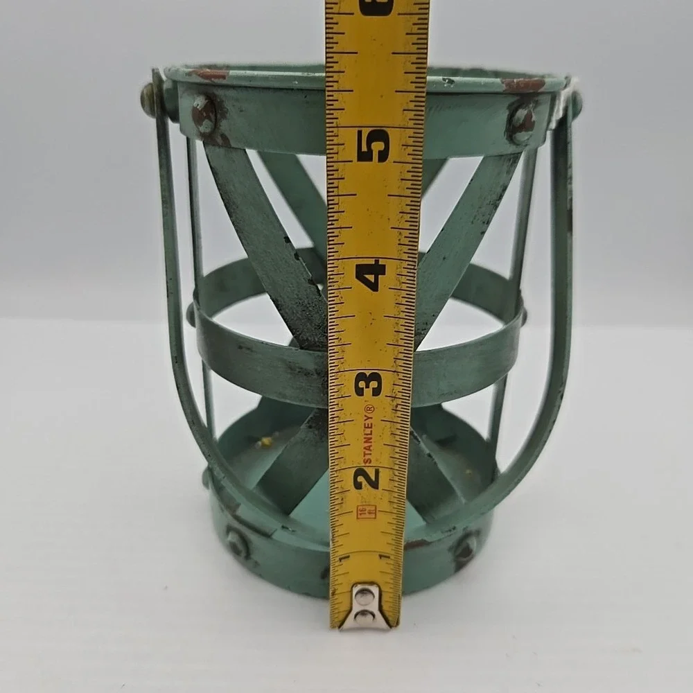 Drum‎ Style Metal Candle Holder Rustic
